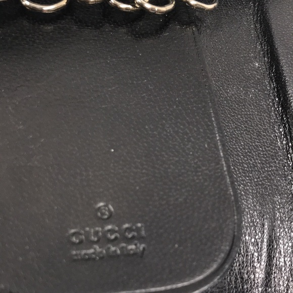 GUCCI LEATHER 6 KEY & CARD HOLDER BLK EUC - Picture 8 of 12